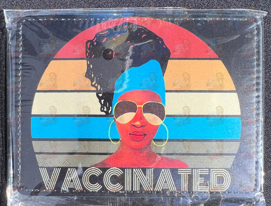 Vaccination Card Holder - Vaccinated Glasses | Rockin' Vinyl Blanks