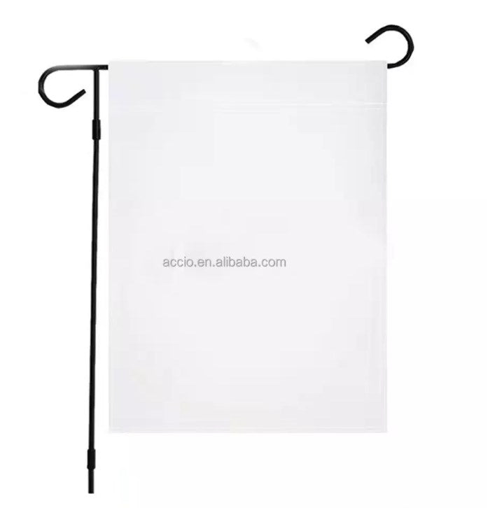Garden Flags Burlap/ Polyester with Poles | Rockin' Vinyl Blanks