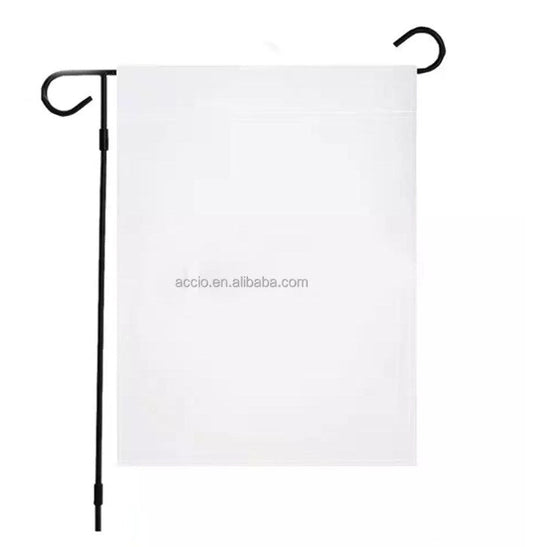Burlap & Polyester Garden Flags with Poles | Rockin' Vinyl Blanks