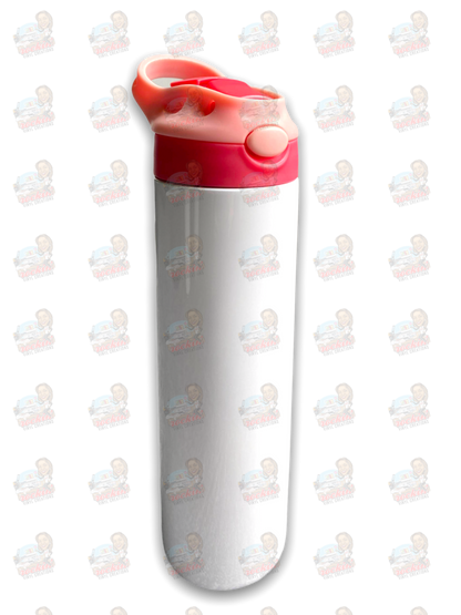 20oz Flip Top Water Bottle - Red/Pink | Rockin' Vinyl Blanks