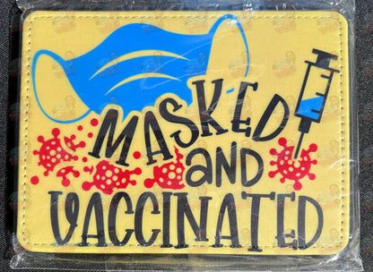 Vaccination Card Holder - Masked | Rockin' Vinyl Blanks