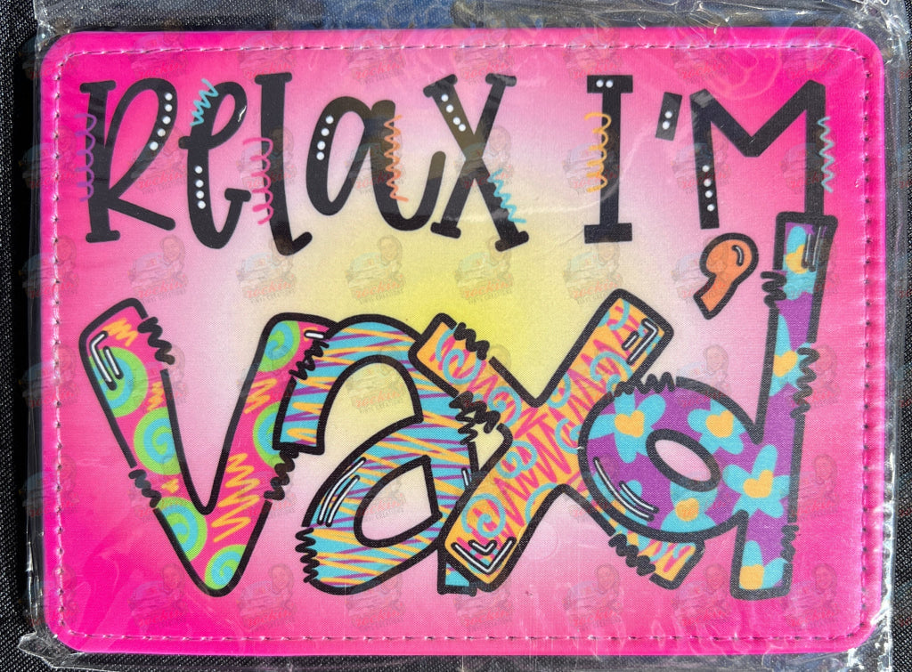 Vaccination Card Holder - Relax Pink | Rockin' Vinyl Blanks
