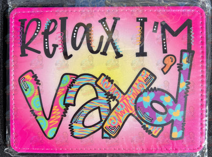 Vaccination Card Holder - Relax Pink | Rockin' Vinyl Blanks