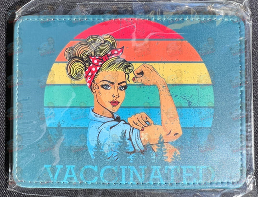 Vaccination Card Holder - Vaccinated Strong | Rockin' Vinyl Blanks