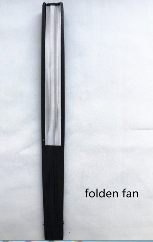 10 inch Bamboo Fabric Folding Hand Fan | Rockin' Vinyl Blanks