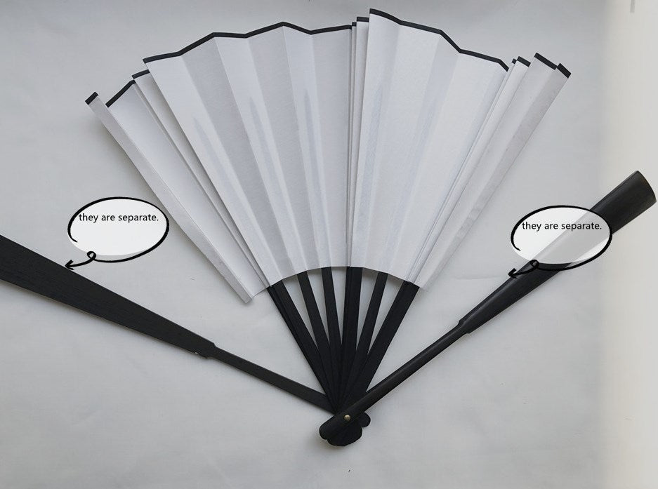 8 inch Bamboo Fabric Folding Hand Fan | Rockin' Vinyl Blanks