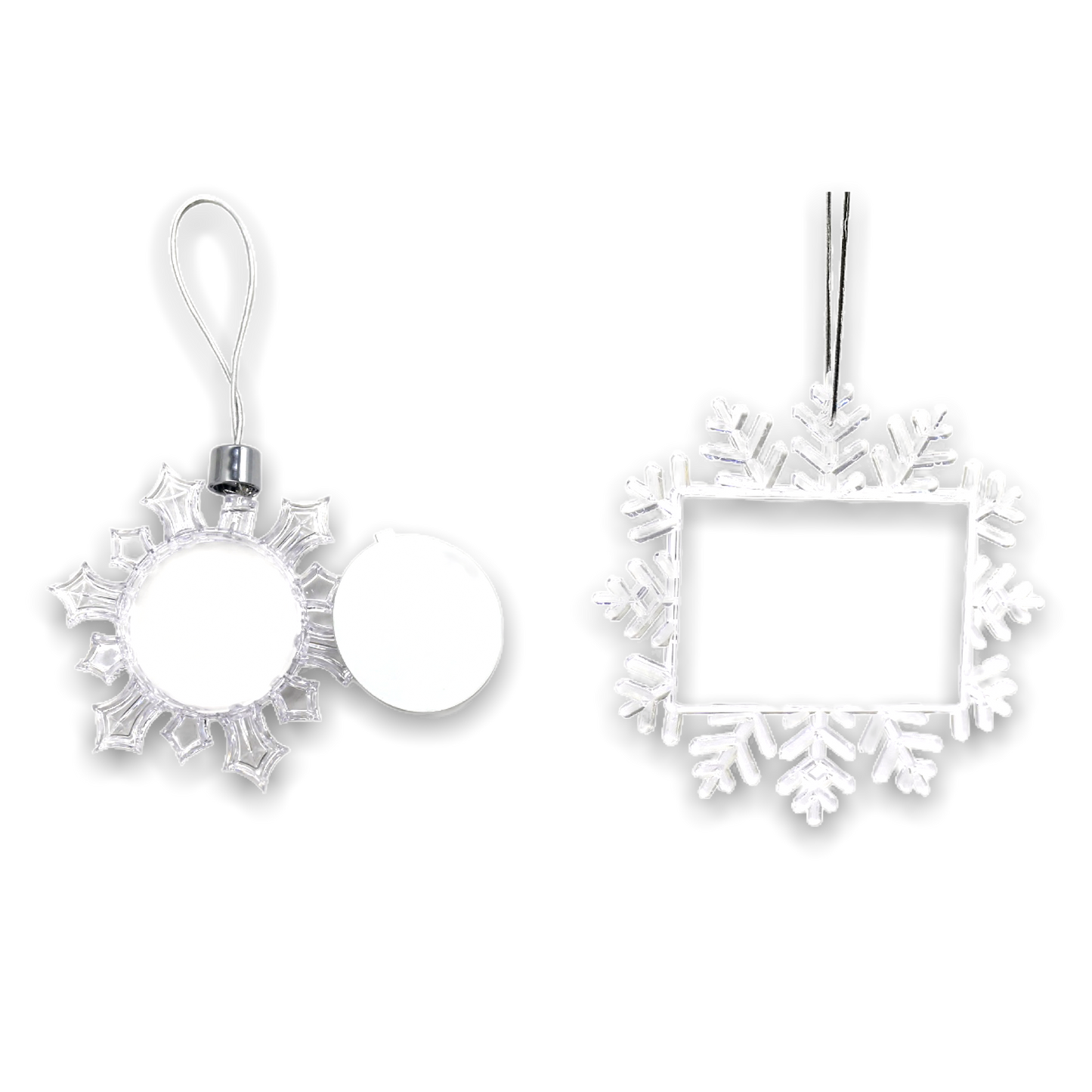 Snowflake Plastic Ornament | Rockin' Vinyl Blanks