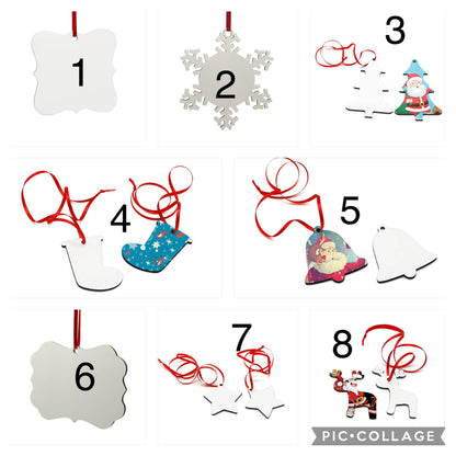 Christmas Ornaments MDF