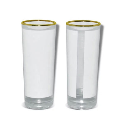 3oz Shot Glass with Gold Rim